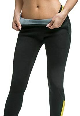 Le pantalon de survêtement VeoFit améliore vos jambes et votre ventre plat et sans graisse : legging avec taille ajustable et poches latérales, avec guide minceur et sac à dos