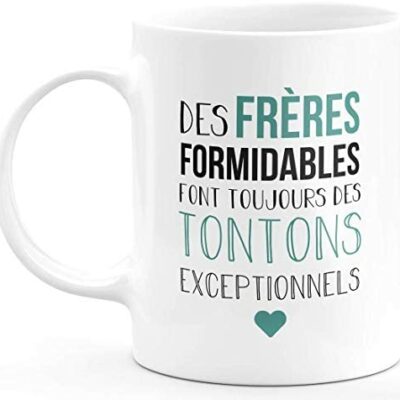 Mugs Grand Frère Spécial Oncles - Mugs Originaux pour Faire-Part Grossesse Oncle Naissance Enfants Idées Cadeaux Faire-Part Bébé Filles Garçons