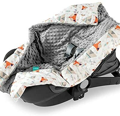 Navaris Baby Wrap - Swaddle pour nouveau-né Poussette Siège auto - Swaddle confortable pour tout-petits filles garçons