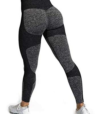 Yaavii Legging de sport pour femme Taille haute Pantalon de yoga - Basique