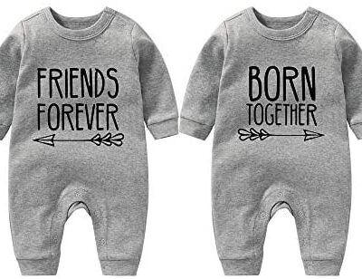 Culbutomind jumeaux Body pour bébé garçon Best Friends Forever bébé amusant, cadeau de douche de bébé, vêtements de bébé amusants