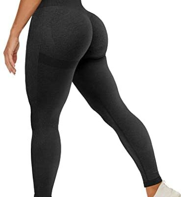 ZAAYO Legging Scrunch Fesses pour Femme Booty Lifting Sport Leggings Sans Couture Slim Fit Fitness Pantalon