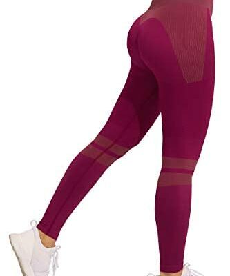 Yaavii Legging de sport pour femme Taille haute Pantalon de yoga - Basique