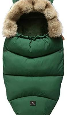 Wanye Universal Poussette Foot Cover, Poussette Cover Winter Baby Gigoteuse, Poussette Accessoires Baby Back Chair (Vert)