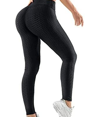 Oielai TIK Tok Legging pour Femme, Sport Push Up Anti-Cellulite Slim Fit Hip Lift Leggings Pantalon de Yoga Taille Haute pour Femme