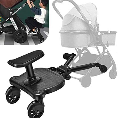 Planche à roulettes pour bébé, planche de poussette à suspension complète Vihir, adaptée à différents styles de poussette, adaptée aux enfants de 2 à 5 ans, poids maximum 50 kg