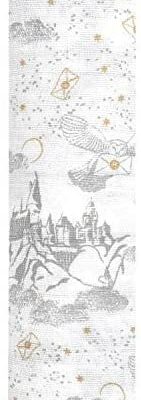 aden + anais - Lange en Coton - Maxi Lange Bébé - Harry Potter - Couverture d'Emmaillotage Nouveau-né - Qualité Premium - Pour Nouveau-Né Filles et Garçons - Gris et Blanc, 120 x 120 cm