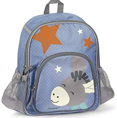 Sterntaler 9602070 sac à dos fonctionnel, âne Emmi, âge : enfants à partir de 3 ans, bleu clair/multicolore