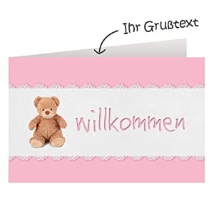 Carte de voeux d'anniversaire pour les filles