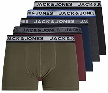 JACK & JONES Lot de 5 boxers pour homme