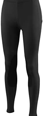 BALEAF Pantalon d'équitation d'hiver pour femme avec bordure aux genoux, legging d'équitation avec passants de ceinture, poches pour école d'équitation, sports d'équitation, course, yoga, UPF50+