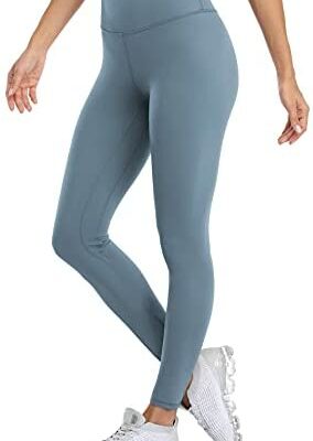 Anwell pantalon de sport sans couture femme avec leggings de poche fitness home