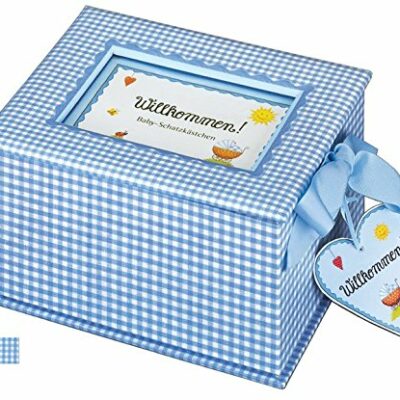 Coffret bébé "Bienvenue !"  (Bleu clair)