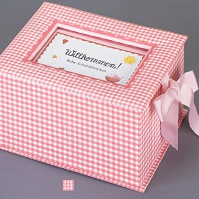 Coffret bébé "Bienvenue !"  (rose) : boîte de rangement