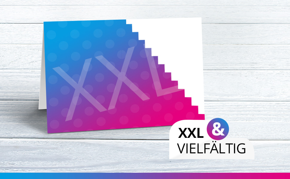 Cartes de vœux XXL Carte de vœux A4 grandes maxi signatures