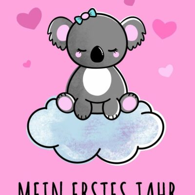 Mon album de bébé de première année : livre de bébé Koala Bear à écrire pour les filles.  Journal de bébé avec des rappels à remplir pour la première année ensemble... futurs parents : baby shower / naissance / baptême