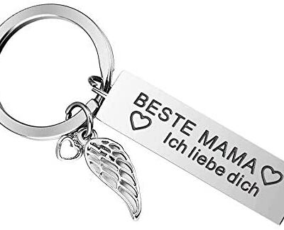 Porte-clés parent - Meilleur cadeau d'anniversaire pour maman et papa Petite amie soeur Graduation Gifts Friendship Gift Key Chain Silver