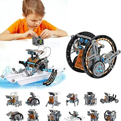 STEM Toys Kit de robot solaire 12 en 1 à énergie solaire STEM Toys Robot Science Kits Étudiants Cadeaux d'anniversaire de Noël pour garçons 8 9 10 11 12 ans Étudiants