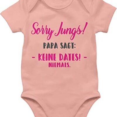 Shirtracer - déclaration énonciations bébé - désolé garçons papa dit pas de dates - body bébé à manches courtes pour garçons et filles