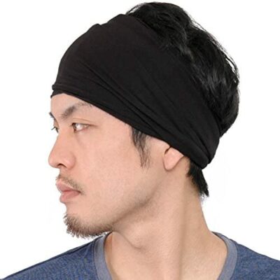 Casualbox Bandeau Hijab Élastique pour Homme Japonais Cheveux Longs Peur Hijab