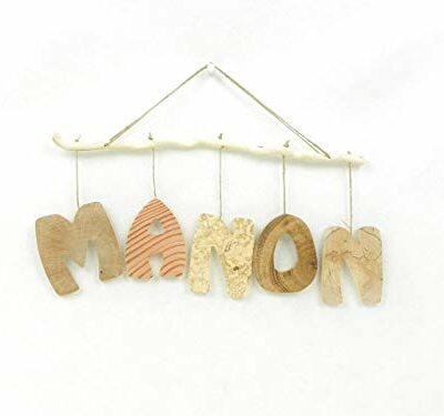 Prénoms, lettres en bois, décorations enfant/bébé, cadeaux de naissance, téléphones portables en bois avec prénoms, fait main en bois naturel