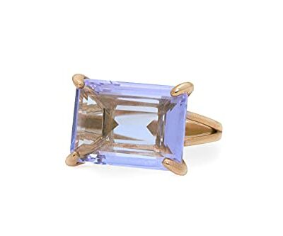 Bagues en tanzanite bleue - Bagues en pierres précieuses en or rose - Bagues de naissance de décembre, bagues de fiançailles, cadeaux uniques pour maman, soeur, épouse - Gravure personnalisée disponible