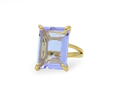 Bagues en tanzanite brillantes - Bagues en pierres semi-précieuses pour femmes - Bagues personnalisées faites à la main - Bijoux de mode, Bijoux de pierre de naissance de décembre, Bijoux personnalisés, Bagues cadeaux