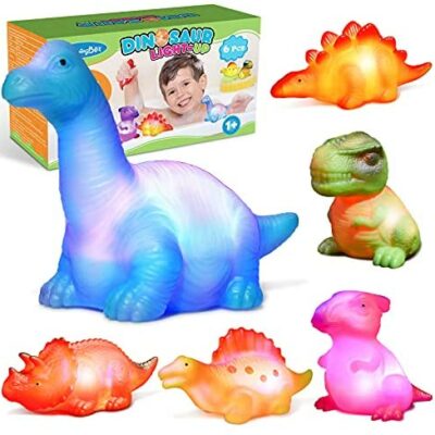 Qukir Cadeaux pour enfants 1 2 3 4 ans Garçons Dinosaure Jouets pour enfants Jouets de bain Cadeaux de naissance personnalisés Jouets pour enfants 1-4 ans Cadeaux filles Garçons 1-4 ans Jouets de plage Jouets pour enfants 6-12 mois Filles