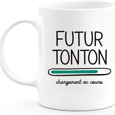 Mug Annonce Grossesse Oncle Futur 2022 - Mug original pour annonce naissance bébé fille ou garçon