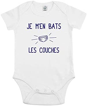 TSHIRT Corner - I Don't Care Diapers - Bodies bébé - Idées cadeaux Noël - Fun - Humour - Funny - Coton Bio