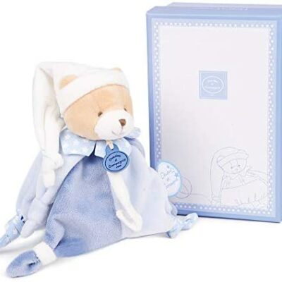 Doudou et Compagnie Petit Chou Baby Quilt Attache Sucette Bleu