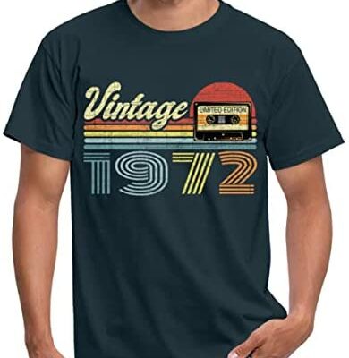 Spreadshirt® 1972 Vintage 50e Anniversaire Coffret Cadeau Humour T-shirt Homme