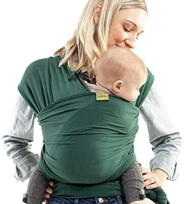 Boba Baby Wrap, Organic Serenity Rainforest - Écharpe extensible originale pour nouveau-nés et enfants de moins de 35 lb