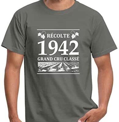 Spreadshirt® 1942 Vintage 80e Anniversaire Cadeau Blanc Humour T-shirt Homme