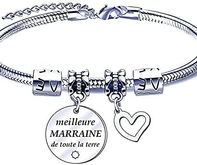 FGHJK Cadeaux de Noël pour femme Cadeaux marraine Manahia marraine parrain porte-clés meilleure marraine, meilleur cadeau marraine, porte-clés marraine, cadeau de baptême