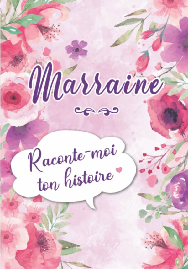 Marraine me raconte votre histoire : un journal de souvenirs que votre marraine a rempli avec son histoire de vie | Souvenirs de famille et cadeaux originaux (anniversaires, Noël)