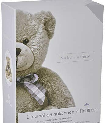 DOMIVA Coffret Trésor + Livre de Naissance Ours