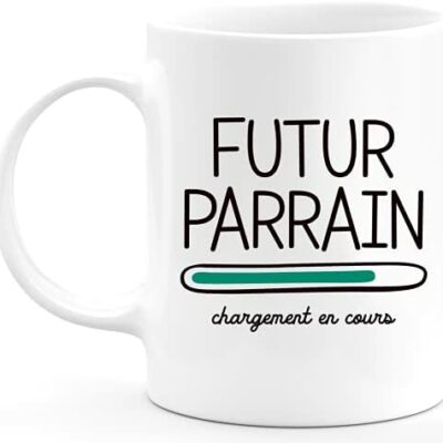 Mug Annonce Grossesse Futur Parrain 2022 - Mug Original pour Annonce Naissance Bébé Fille ou Garçon