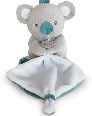 Baby Nat' - Peluche avec Édredon Mouchoir - Cadeau de Naissance - Gris - Mon Petit Koala - BN0549