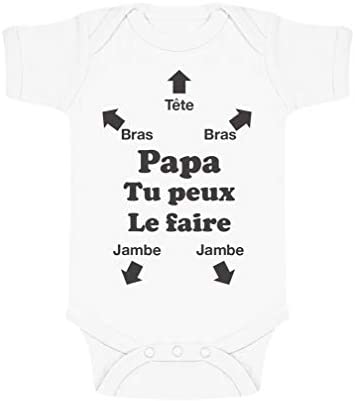 T-Shirt Tortue Verte Body Papa Notification Cadeau Papa Futur Papa Body Bébé Humour Manches Courtes