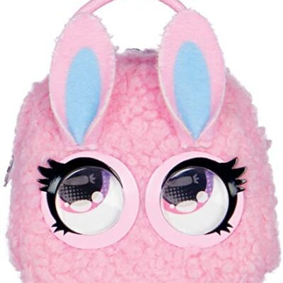 PURSE PETS MICRO - Lapin - Mini Companion Tote Size - Petits animaux à accrocher au portefeuille ou à la ceinture - Bouge les yeux - 6064315 - Jouets pour enfants de 5 ans et plus