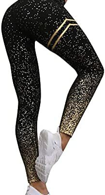 Ni_ka leggings sexy pantalons de yoga femmes stretch taille haute à pois imprimé pantalons de jogging pour femmes