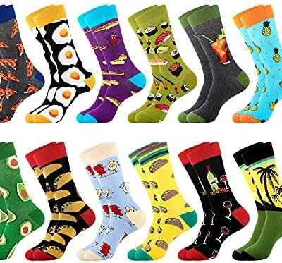 Merclix nouveauté chaussettes pour hommes chaussettes en coton coloré motif drôle cadeau pour hommes drôle 43-46