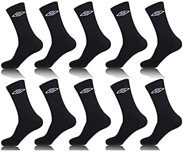 Chaussettes de sport en tricot pour homme avec coussin - Lot de 10 - Chaussettes hautes pour homme, tennis, respirantes