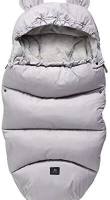 Mentin Couvre-pieds universel pour poussette, hiver Sac de couchage pour bébé Couvre-pieds Couverture d'emmaillotage pour bébé Couvre-pieds universel pour poussette Poussette Siège auto (Grey-B)