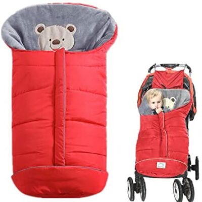 Sac de couchage pour bébé 3 pièces universel hiver Wrap couverture siège de voiture sac de couchage pour poussettes 1-3 ans