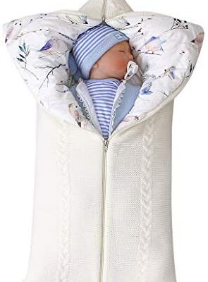 Walabe bébé couverture à emmailloter sac de couchage confortable chaud sac de couchage à capuche Wrap hiver 0-12 mois