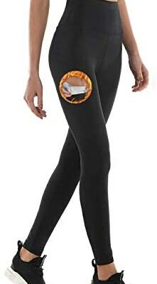 NHEIMA Pantalon de sport, Leggings de sport taille haute pour femme - Leggings amincissants anti-cellulite : transpire 6 fois plus, perd du poids et tonifie les jambes - Bon pour le jogging, le yoga