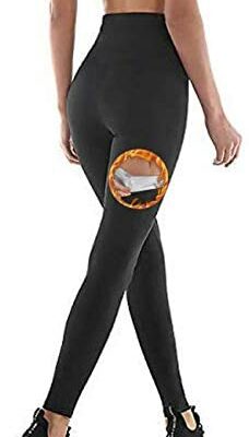 NHEIMA Pantalon de sport pour femme, legging de sport taille haute fabriqué en nanomatériaux, peut accélérer la transpiration, aplatir le ventre et anti-cellulite, idéal pour la perte de poids, le fitness, le jogging, le yoga.