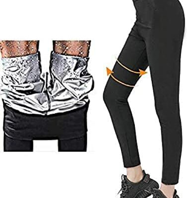 Pantalon de survêtement, legging anti-cellulite, legging taille haute pour femme avec technologie nano pour conditionner les cuisses et le ventre plat pendant le yoga/jogging/Pilates/fitness